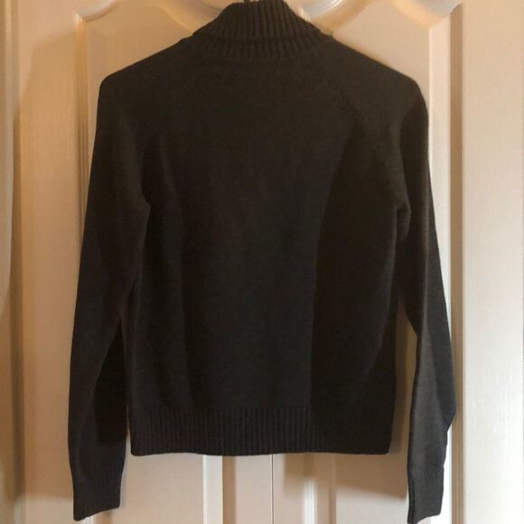 Pria Gray Turtleneck Long Sleeve Sweater Size MP - Picture 3 of 5